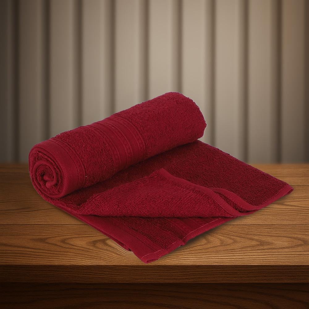 منشفة قطن - سولافين - مقاس كبير - 100*200 -احمر