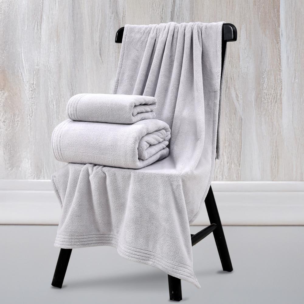 منشفة كورال فليس - إشيل - مقاس صغير -90x50 - رصاصي