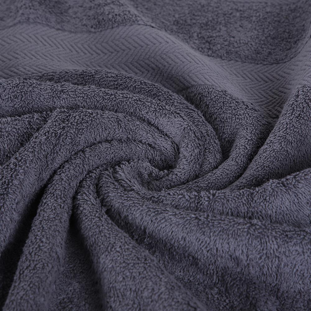 منشفة قطن - روماريسا - مقاس وسط - 70*140 - رمادي غامق