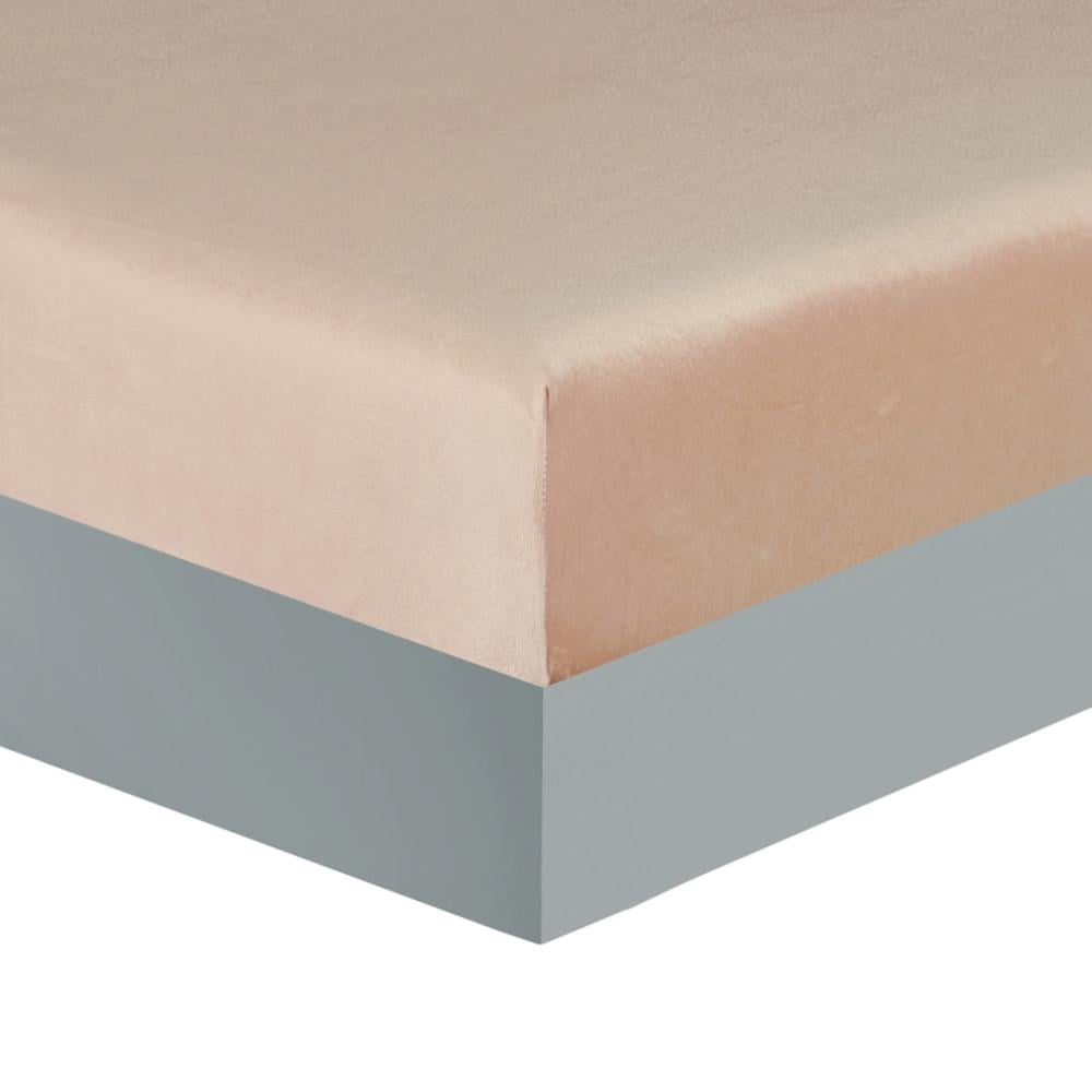 مفرش شتوي مخمل مفرد ونص 4 قطع - تالورا - رصاصي - بيج