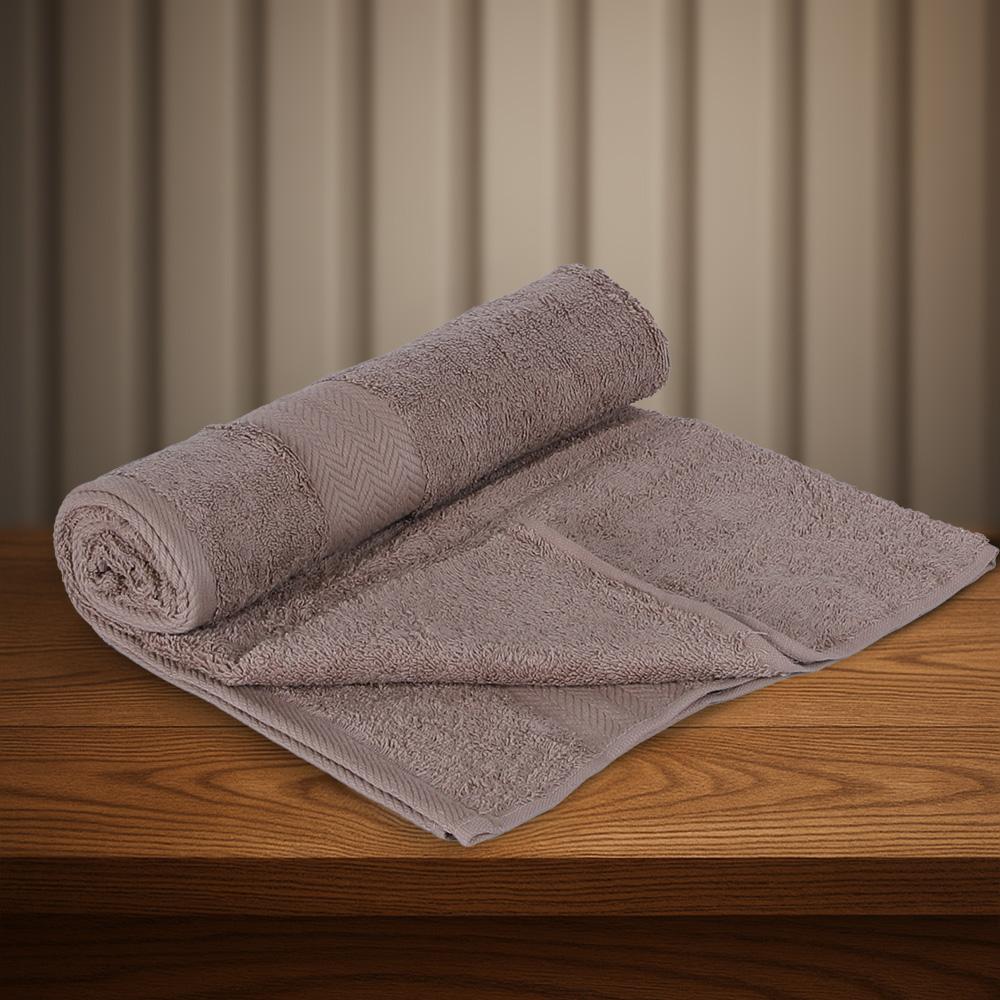 منشفة قطن - روماريسا - مقاس وسط - 70*140 - بيج غامق