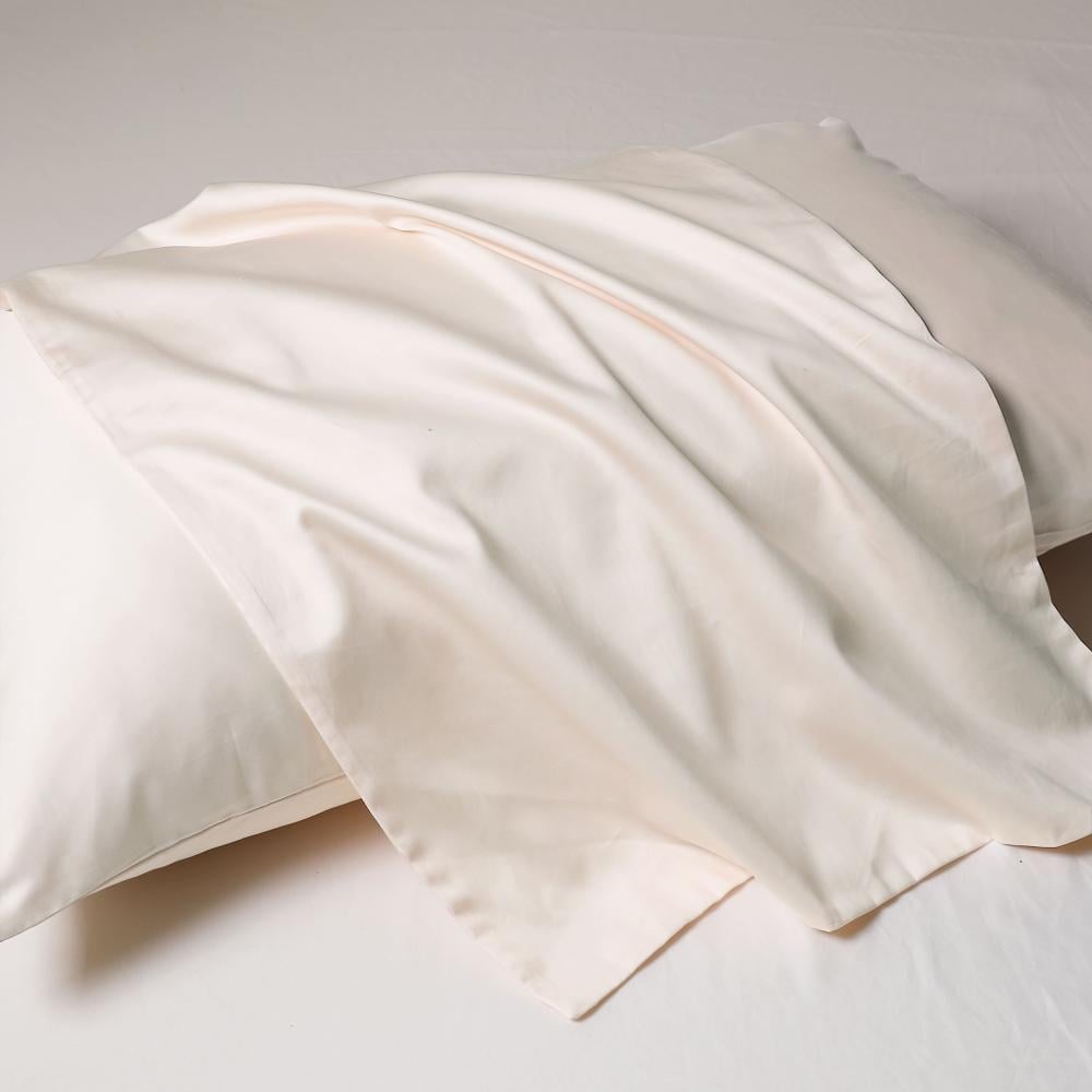 طقم بيت مخدة قطن 300غرزة 2 قطعة - داليسا - بيج فاتح