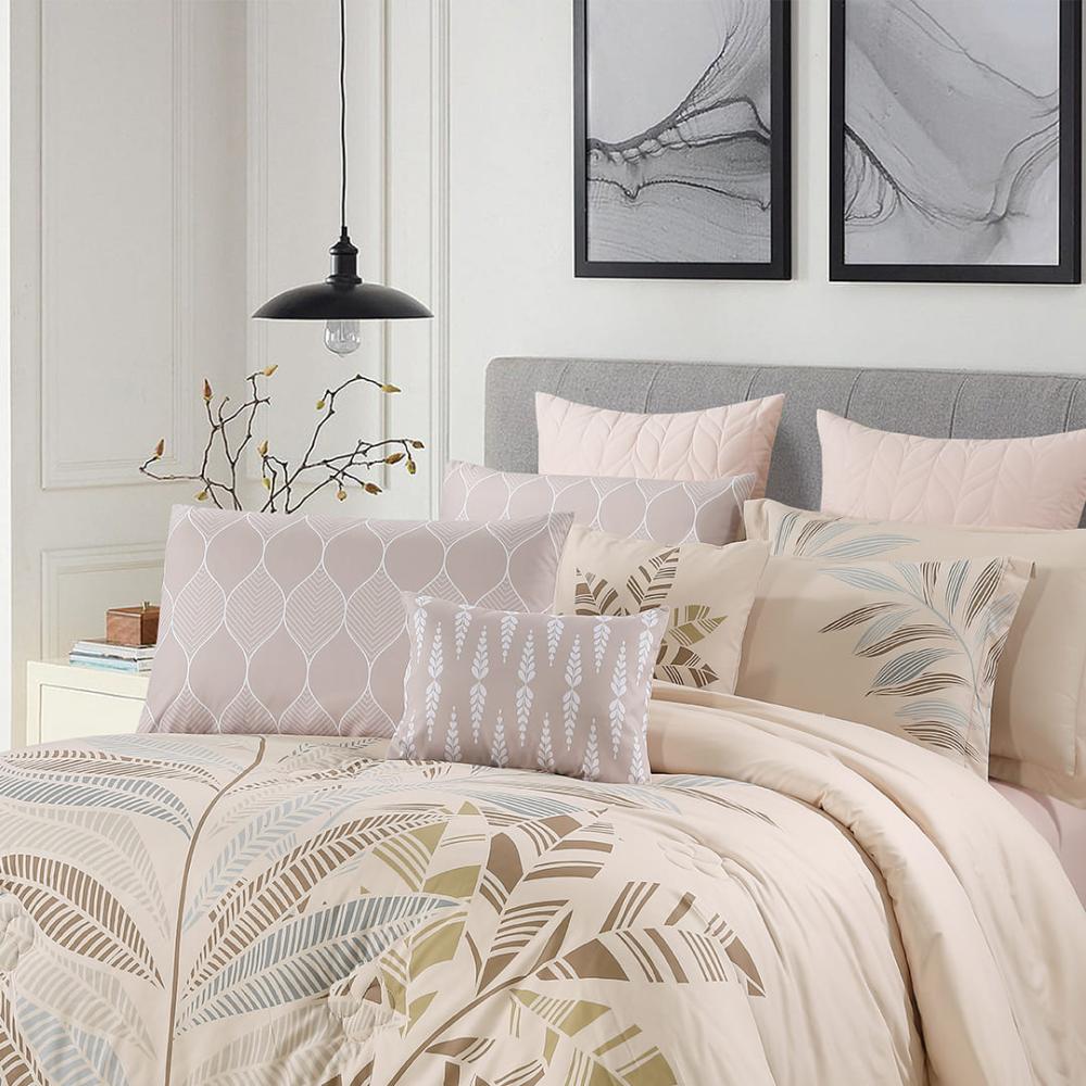 مفرش صيفي مزدوج 10 قطع - ريفيرا - بيج غامق