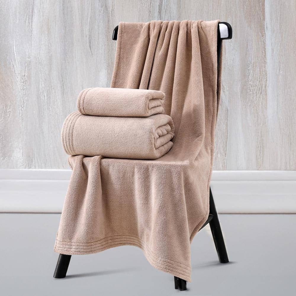 منشفة كورال فليس - إشيل - مقاس صغير -90x50 - بيج