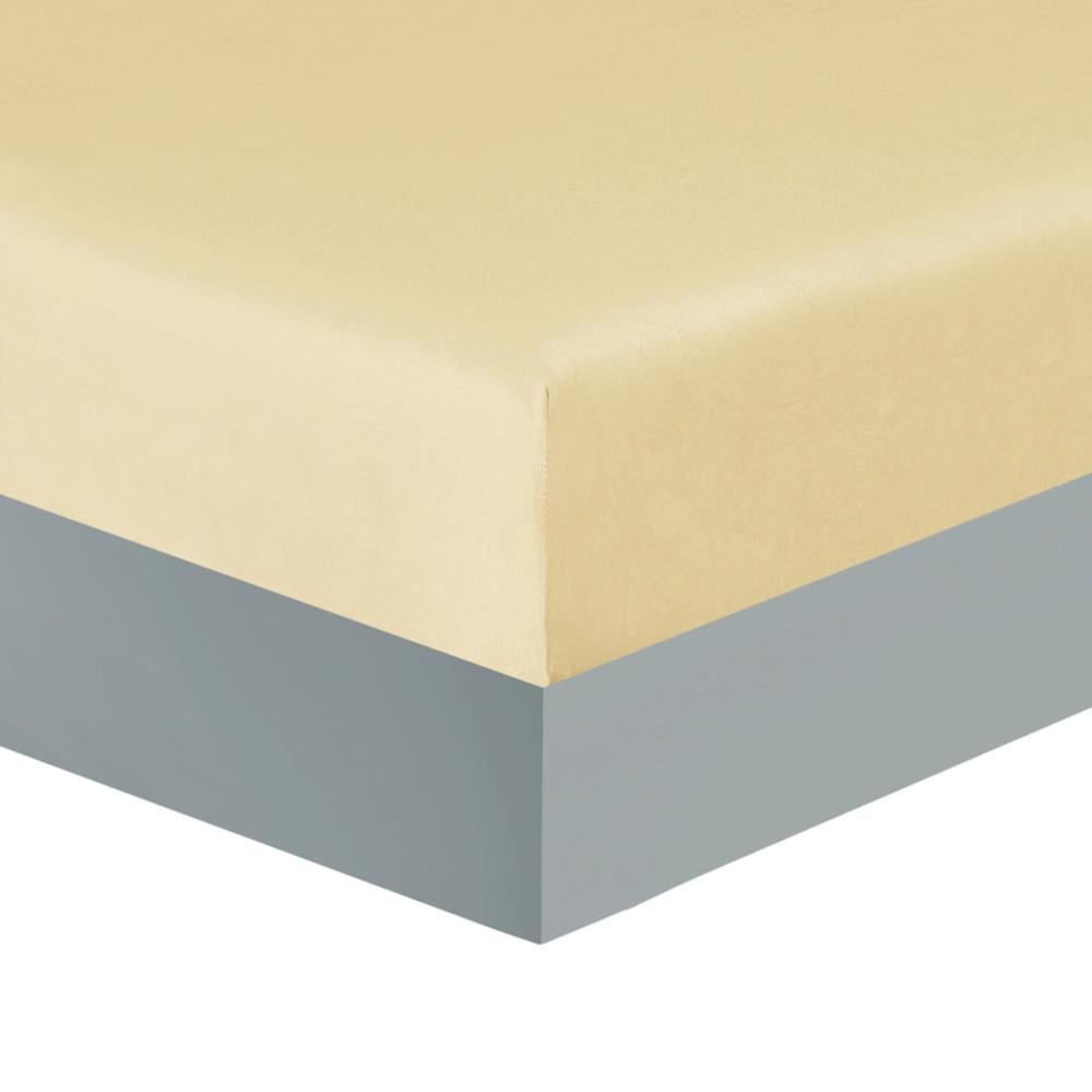 مفرش شتوي مخمل مقاس كوين 6 قطع - اودري - رصاصي - أصفر