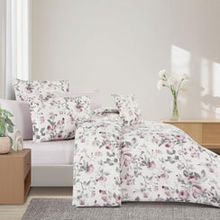 مفرش قطن صيفي مزدوج 8 قطع - زافيرا - اوف وايت - بيج