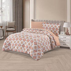 مفرش شتوي مخمل مفرد ونص 4 قطع - تالورا - بيج