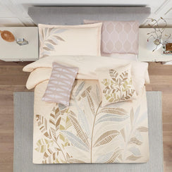 مفرش صيفي مفرد ونص 8 قطع - مارجو - بيج غامق