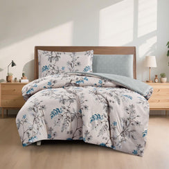 مفرش صيفي مفرد ونص 4 قطع - اديلين - بيج غامق - زيتي