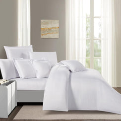 مفرش فندقي فاخر مزدوج ناعم 11 قطعة – سولين Soline- ابيض