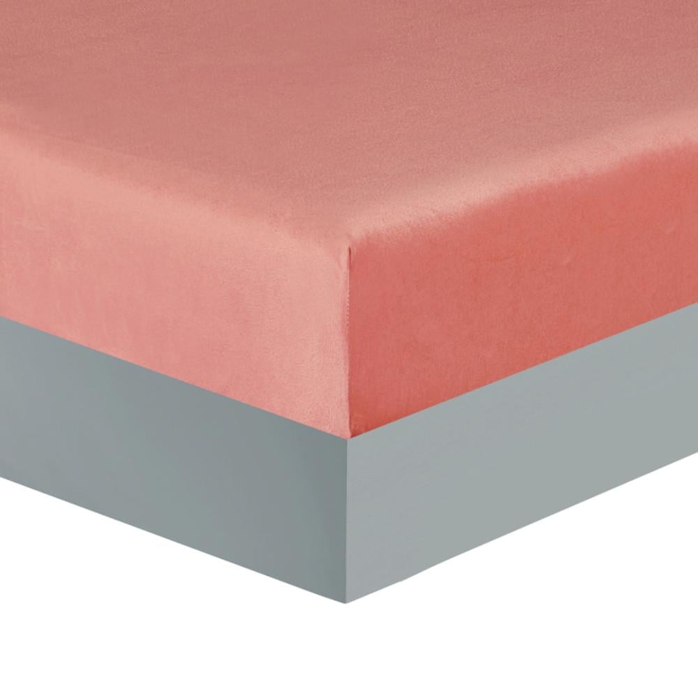 مفرش شتوي مخمل مفرد ونص 4 قطع - تالورا - رصاصي - خوخي