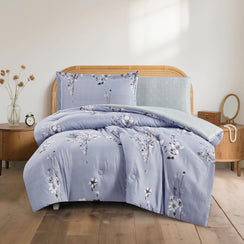 مفرش صيفي مفرد ونص 4 قطع - اديلين - رمادي - اخضر فاتح