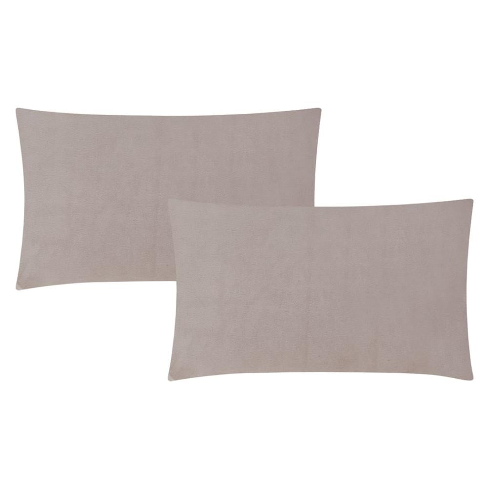 مفرش شتوي مخمل فرو مقاس كوين 6 قطع -ليزايا - بيج غامق - بيج فاتح